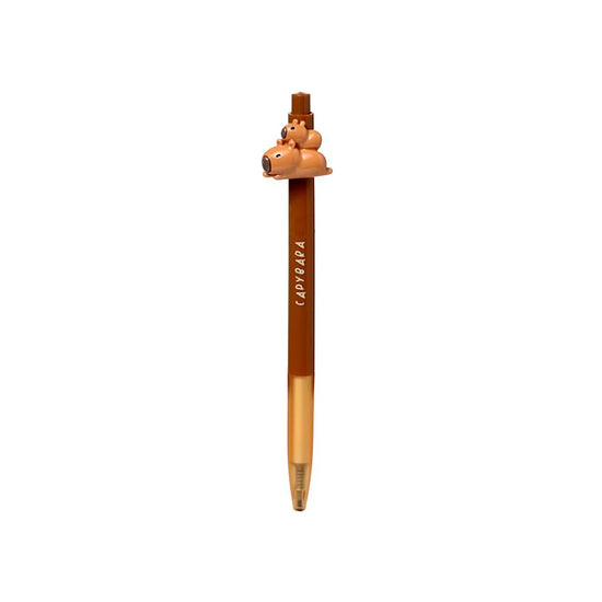 capibara bovenop pastel oneindig potlood