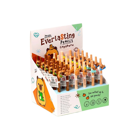 kawaii oneindig potlood met capibara figuurtje