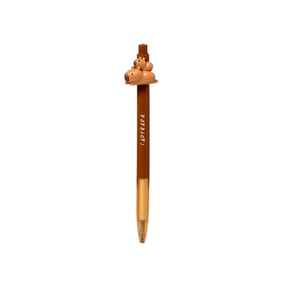 capibara bovenop pastel oneindig potlood