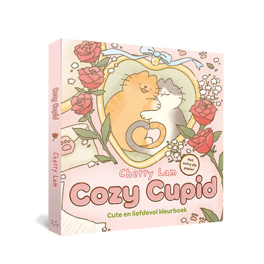 Cozy Cupid kleurboek van Cherry Lam – schattige kawaii illustraties, korte creatieve kleurmomenten voor kinderen