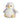 schattige grijze Pickle Penguin zittend