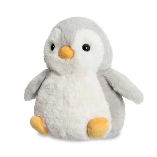 schattige grijze Pickle Penguin zittend