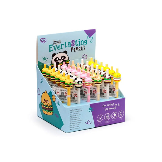 oneindig grafietpotlood met dieren in hamburger verkleed