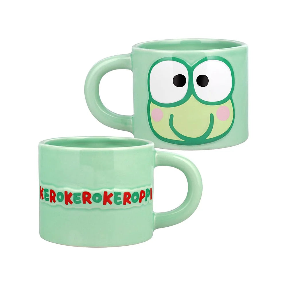Keroppi mok in gebruik – kawaii Sanrio mok van 330ml voor koffie of thee