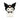 Kuromi knuffel 24 cm – Sanrio pluche in zwarte uitvoering