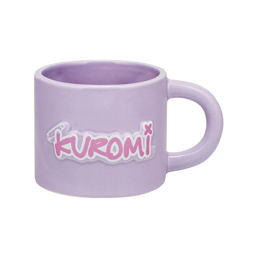 kawaii kuromi mok in zwart en roze