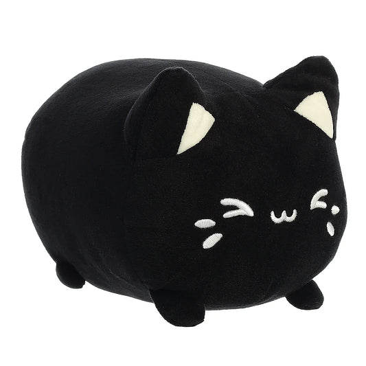 zwarte meowchi knuffel close-up