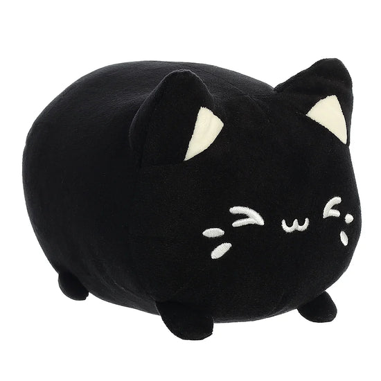 zwarte meowchi knuffel close-up