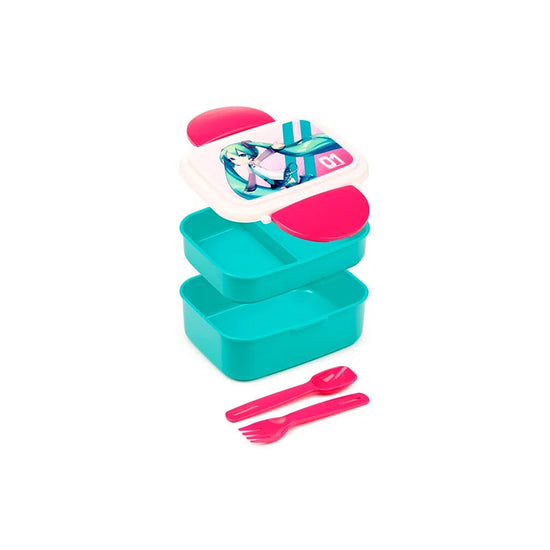Miku Hatsune bento box met bestek