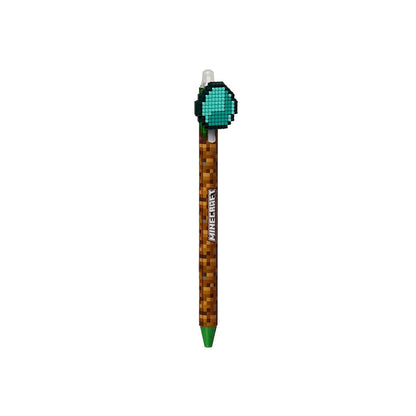 Minecraft uitwisbare pen met pickaxe topper – creatief schrijven in game-stijl