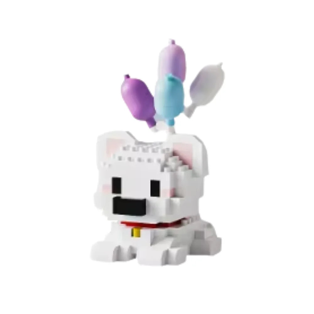Mini Bricks Ballonnen Hondje – Samoyed – Bouwset