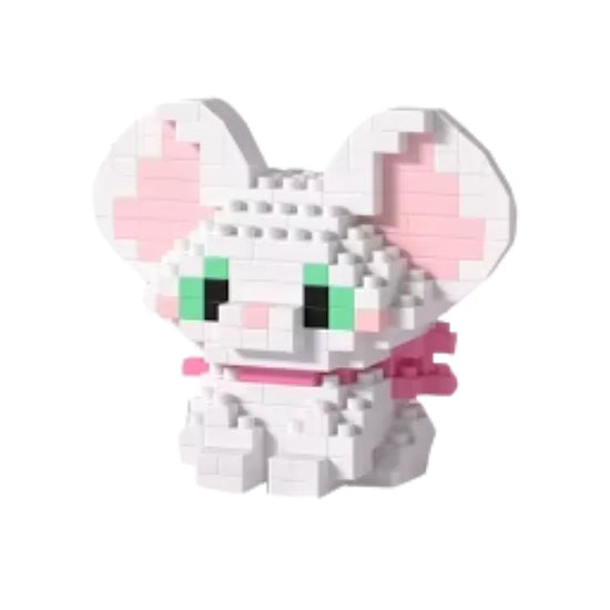Witte muis mini bricks – speelsheid en schattigheid in miniatuur