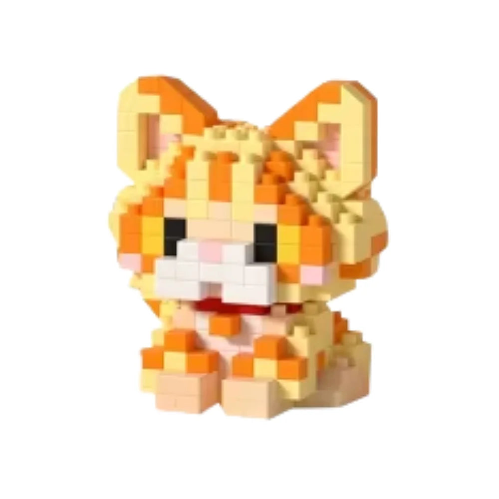 Rode kat mini bricks – de ondeugendste van alle bouwkatten