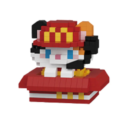 Fast food Peekaboo katje mini bricks – speelse fastfood kat