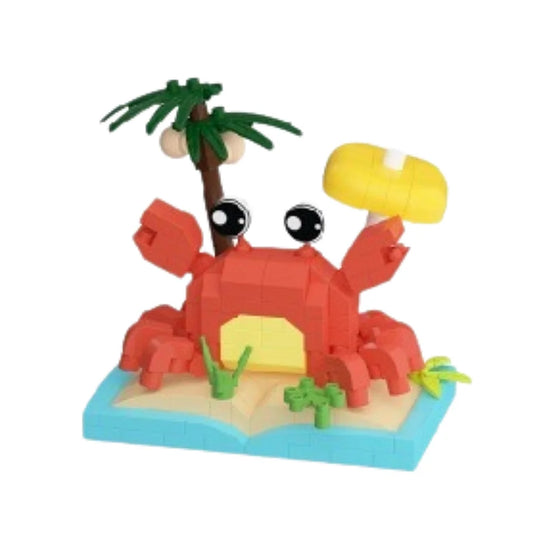 Krab mini bricks set - bouwstenen zeedier