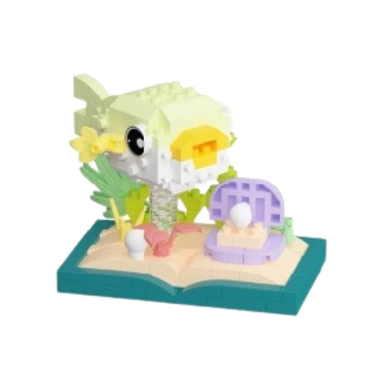 Puffer fish mini bricks set - bouwstenen zeedier