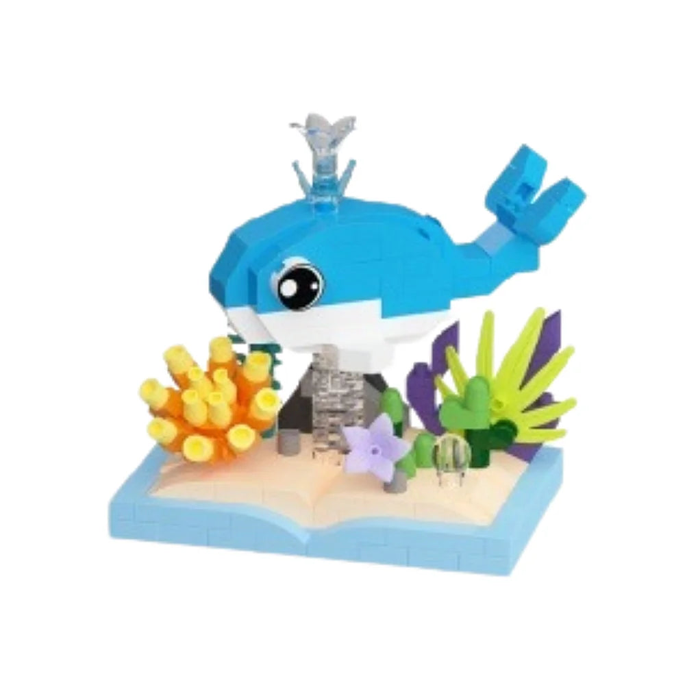 Walvis mini bricks set - bouwstenen zeedier