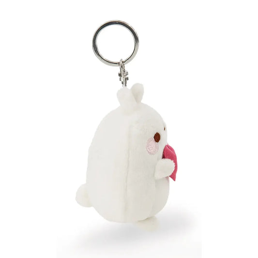 Schattige Molang Sleutelhanger met Hartje – 8 cm Kawaii