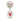 Molang Sleutelhanger 8 cm – Schattige Pluche met Rood Hartje
