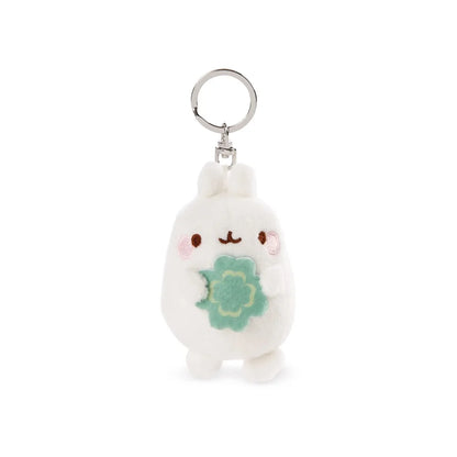 molang sleutelhanger met klaverblaadje close-up