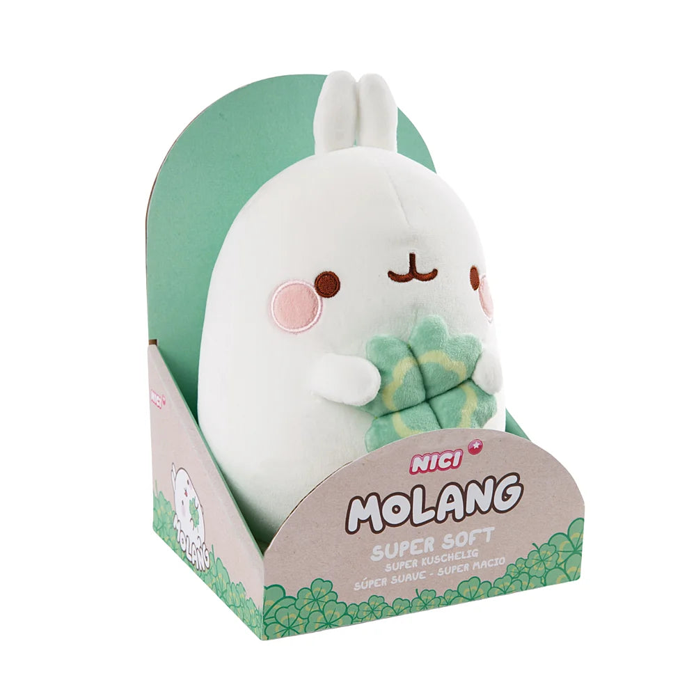 Molang | Klavertje knuffel - 24 cm - in doosje