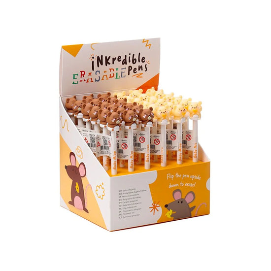 pen met dierentopper in kawaii stijl