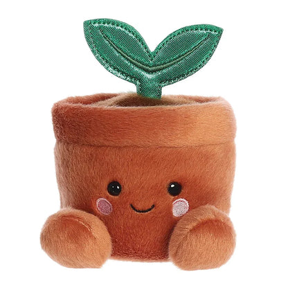 kawaii potplant knuffel terra close-up 🌱