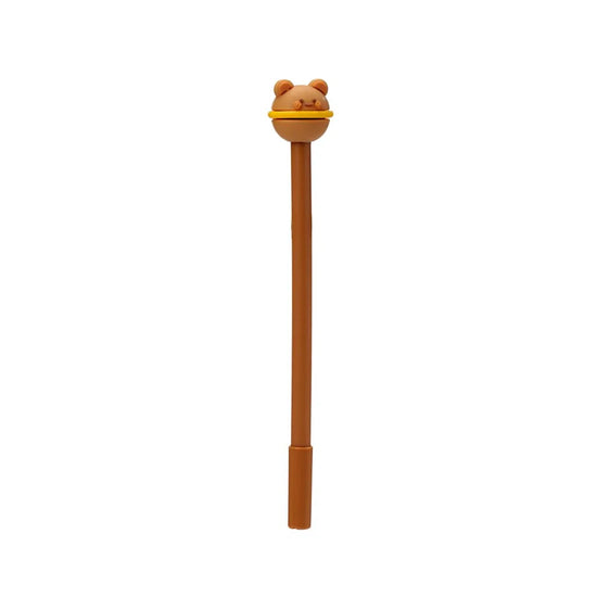 kawaii schrijfwaren pen met bruine planeet