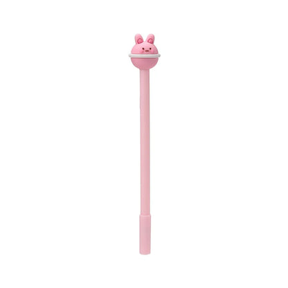 roze planeet pen met schattig diertje