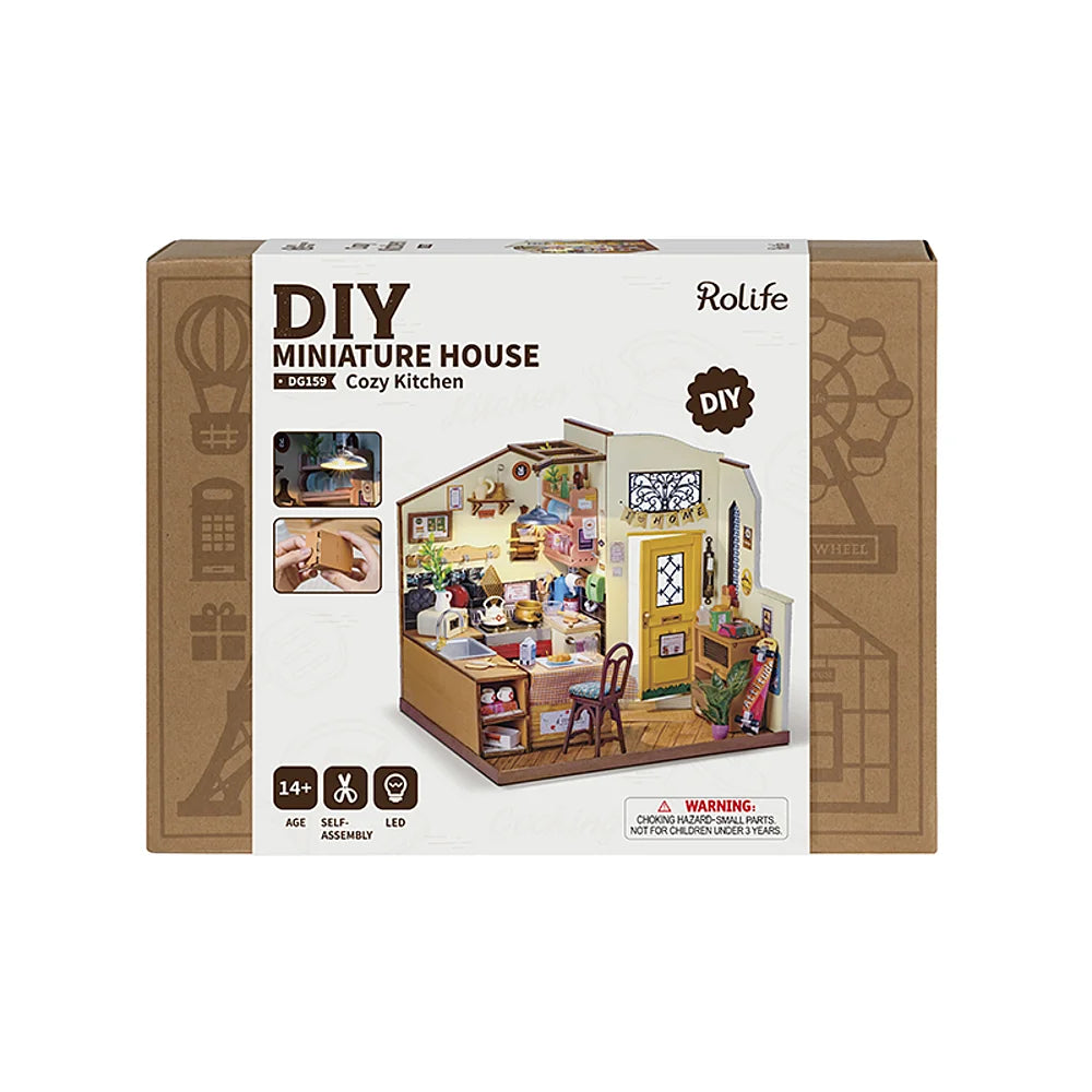 Rolife | Miniatuur huisje: Cozy kitchen - 19 cm