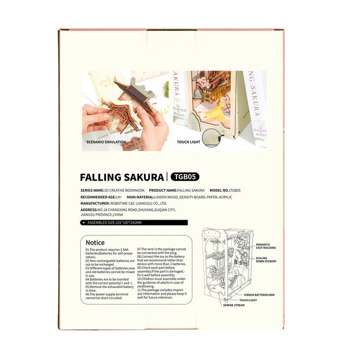 Rolife | Book nook: Falling Sakura - 24 cm