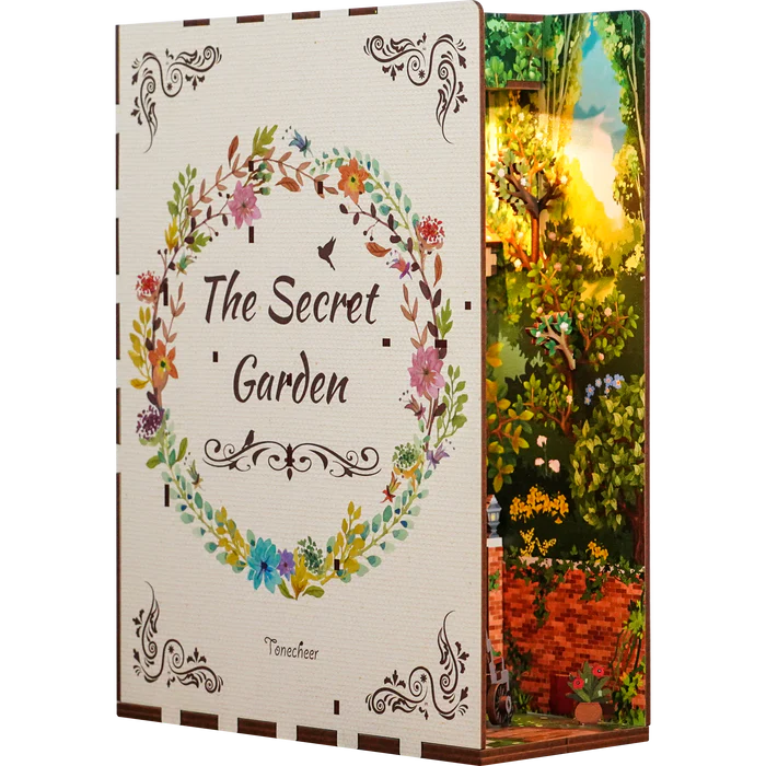 Tone-Cheer | Book nook: The secret garden - 24 cm