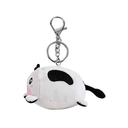 schattige mini pluche koe als sleutelhanger voor kawaii fans