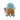 Achterkant van de Squirtle Pokémon knuffel 20 cm met blauw schild op de rug