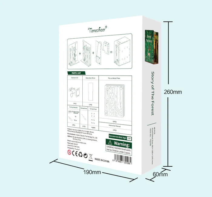 Tone-Cheer | Book nook: Story of the forest 24 cm