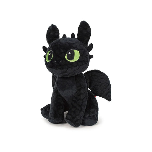 zittende toothless knuffel 30 cm, felblauwe ogen en zachte pluche in vriendelijke pose